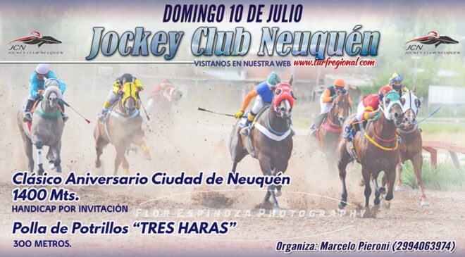 El Hipódromo de Neuquén reprograma su fecha para el 10 de Julio