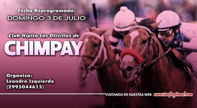 El 3 de Julio vuelve el turf al Club Hípico Los Olivillos de Chimpay, Aquí los Adelantos