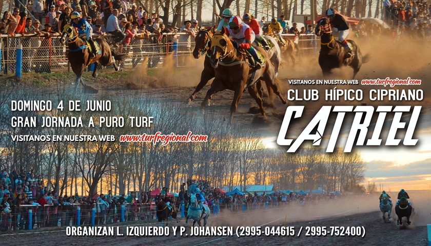 El 4 de Junio se corre en el Cipriano Catriel, organizan Leandro Izquierdo y Pelusa Johansen